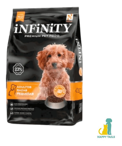 Infinity Perro Adulto Raza Pequeña X 15 Kg - Happy Tails