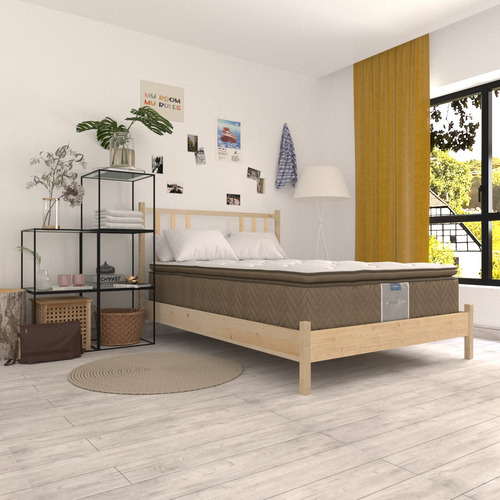 Colchón Restonic King Size Gold Premier Leyen Tecnología Freshdream Ortopédico + 2 Almohadas