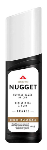 Kit 6un Polidor De Sapato Líquido Branco Nugget Brilho 60ml