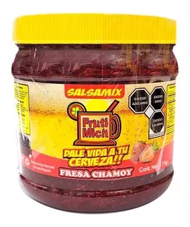 Salsa Pasta Sabor Fresa Chamoy Para Michelada Salsamix 1.1kg