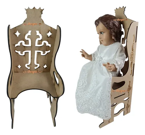 comprar Silla Para Niño Jesús Dios De 60cm Mdf 5.5mm Sin Armar