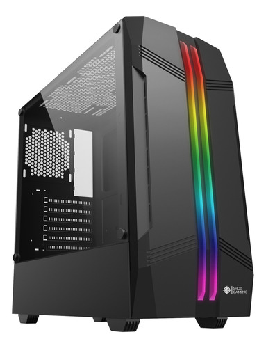 Gabinete Gamer Shot Gaming 8013 Cristal Templado Rgb Frontal