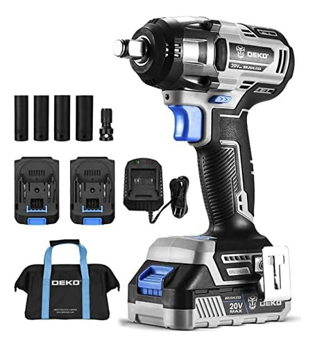 Cordless Impact Wrench 1/2inch,20v Power Impact Wrench,...