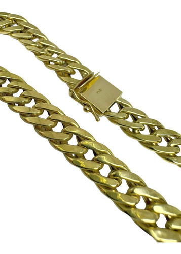 Pulseira Nil Elo Duplo Ouro 18k 750 21 Cm 8 Mm