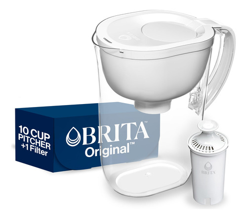 Jarra De Água Brita Large De 2,29 Libras Sem Bpa Com 1 Filtr