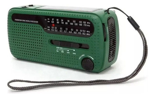 Rádio De Emergência Portátil Am E Fm Hand Crank Solar Radio