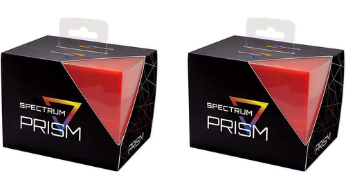 Bcw Spectrum Infra Red Prism Deck Case - 2 Ct