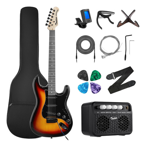 Kit De Guitarra Eléctrica De Tamaño Completo De 39 Pu...