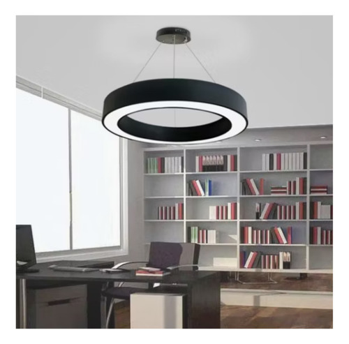 Lampara Colgante Redondo Led 42w Luz Fria/calida/neutra Deco