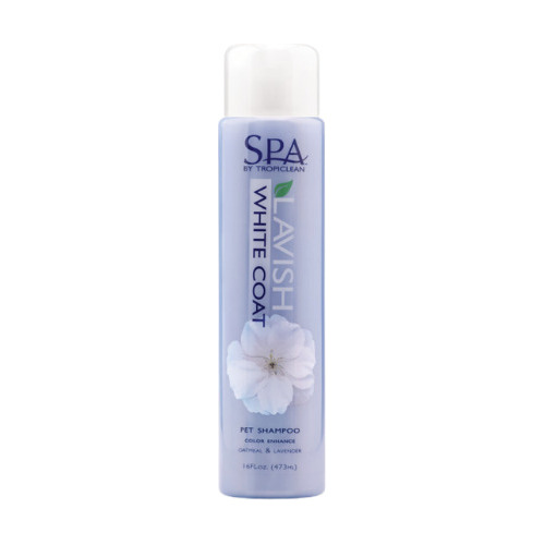 Spa Tropiclean Shampoo Perros Y Gatos De Pelo Blanco 473 Ml