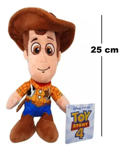 Imagen 2 de 4 de Peluche Toy Story 4 Disney Original Woody 25 Cm