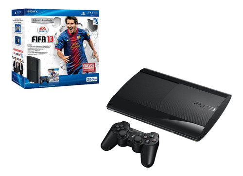 Sony PlayStation 3 Super Slim 500GB FIFA 13  color charcoal black