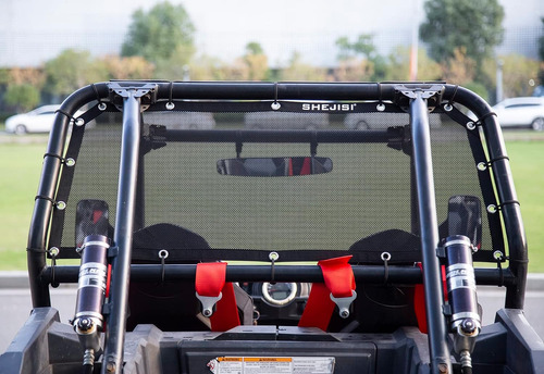 Rzr - Red Para Ventana Trasera, Red De Protección Suave Utv 