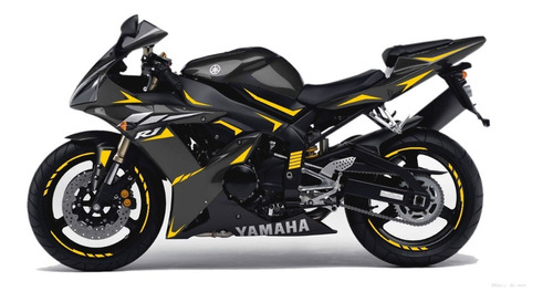 Kit Stickers Reflejantes Completo Yamaha R1 Rines Ss