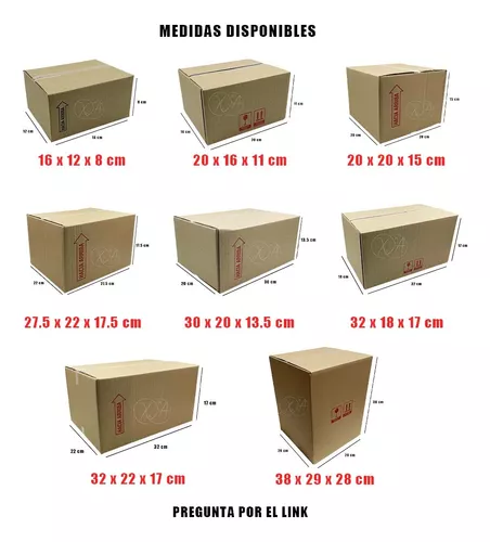 Cajas Cartón Pequeña Mayoreo 16x12x12cm25pzs Para Envios