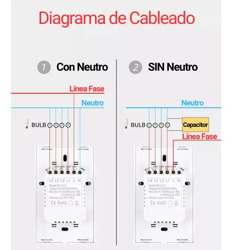 Comparativa de apagadores wifi con neutro y sin neutro, app smart life 