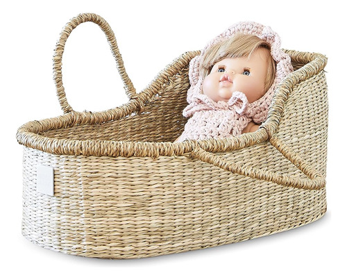 Bebe Bask Premium Baby Doll Moisés - Muñeca Bebé Hecha A Man