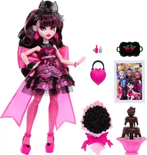 Monster High Muñeca Draculaura En Vestido De Fiesta De Monst