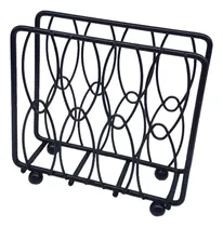 Comprar Servilletero de mesa metálico cuadrado color negro Crystal Rock