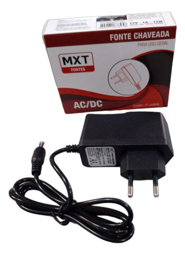 Fonte Chaveada Uso Geral Adaptador Universal 12v - 1a - Mxt