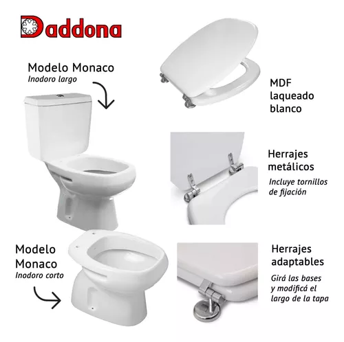 Tapa Inodoro para Roca Mónaco Madera Laqueada