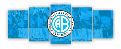 Cuadro Club Belgrano Córdoba Piratas Futbol Poliptico Deco Belgrano