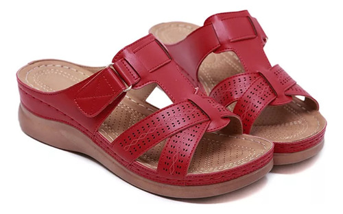 Sandalias Retro Ortopédicas Con Punta Abierta Para Mujer 202