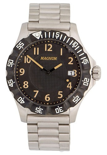 Relógio Magnum Masculino Ma34110t Cor da correia Prata