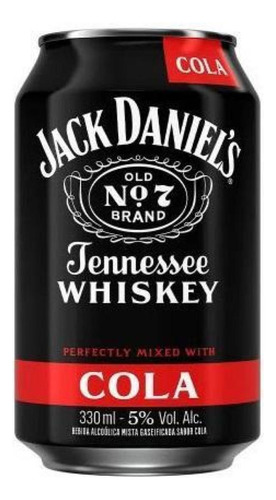 Jack Daniel's Whisky De Tennessee 330ml - 6 Latas