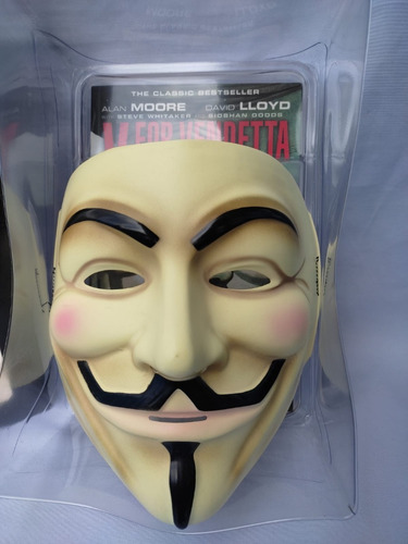 Imagen 3 de 7 de Set Libro Cómic Y Máscara V For Vendetta En Ingles