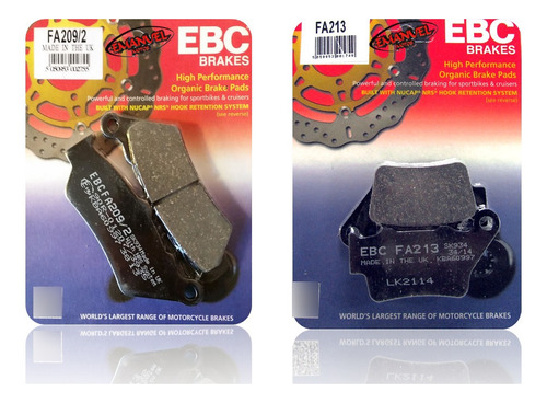 Pastilla De Freno Ebc Del Y Tras Bmw F 650 Cs Scarver