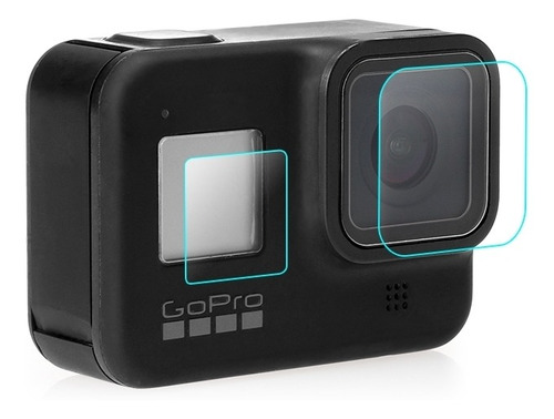 Imagen 2 de 8 de Kit X3 Protector Vidrio Gopro 8