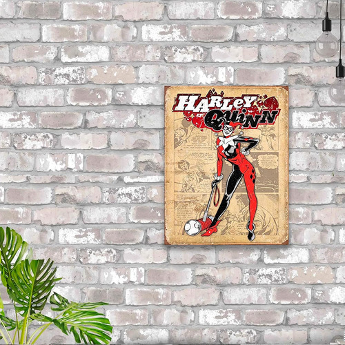 Letrero De Metal Vintage Nostálgico - Harley Quinn Retro