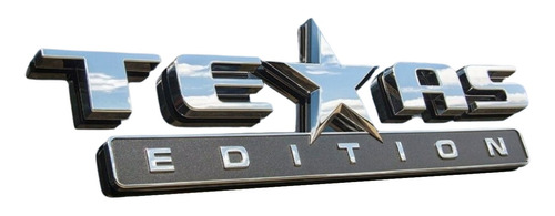 Emblema Texas Edition Cromado E Preto Ford F1000 F250 Ranger