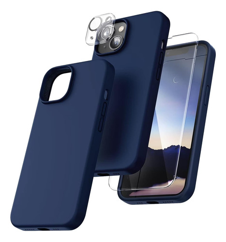 Funda Tocol Para iPhone 14 C/ Cubre Cam Pant Blue