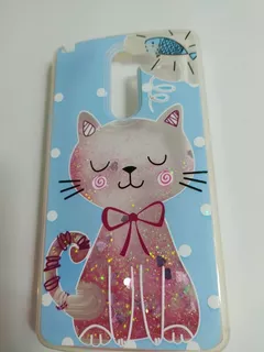 Funda Gatita LG G3 Stylus Brillos En Agua Transparencia