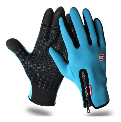 Imagen 2 de 4 de Guantes Impermeable Para Bici Y Moto Compatible Con Táctil