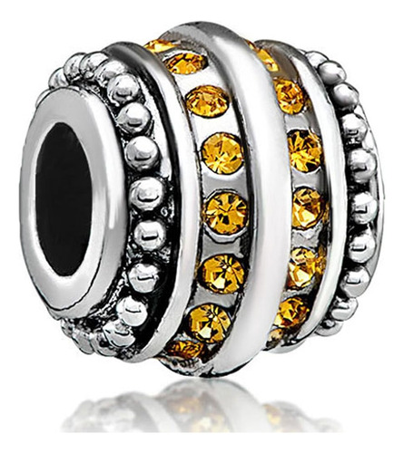 Lovelyjewelry Amarillo Cristal Sintético Simulado Piedra Nat