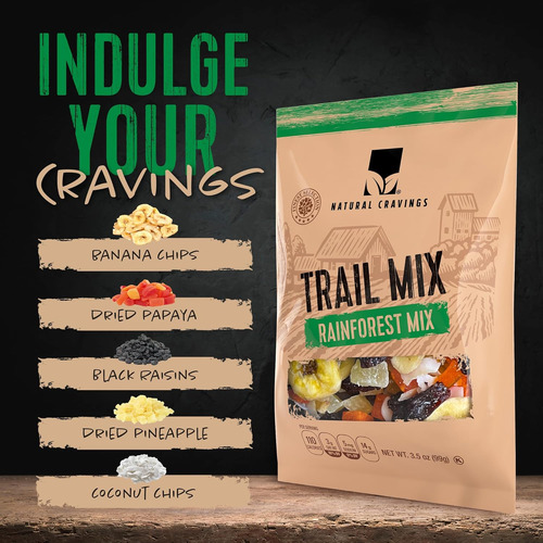 Natural Cravings Trail Mix Snack Packs - 4 Sabores - Mezcla