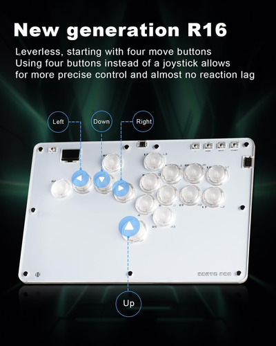 Oneed Haute42 Controlador Sin Palanca Arcade Stick R16: Sin