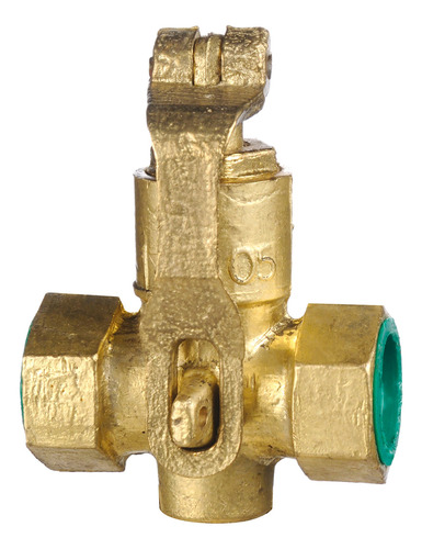 Llave Para Gas Candado 1 PuLG Hembra Macho Bronce Aprobado