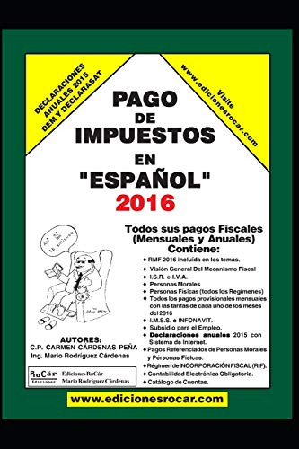 Pago De Impuestos En Español 2016: Exclusivo Para Contribuye