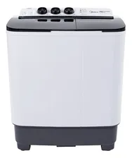 Lavadora Semiautomática Midea Doble Tina 11 Kg Twin Force Pulsator Color Blanco