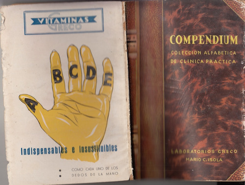 1942 Laboratorios Greco Compendiun Publicidades Uruguay Raro