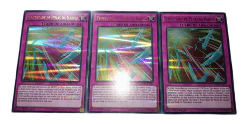 Yu-gi-oh! 3x Tempestade De Penas Da Harpia Dusa-pt027