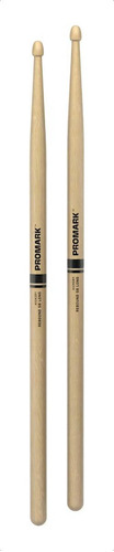 Promark Rbh595law Baquetas 5b Largas Punta Madera Hickory Color Natural