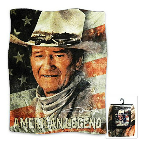 Manta De Poliéster John Wayne: Leyenda Americana