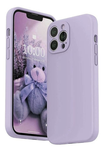 Carcasa Para iPhone 13 Pro Max Silicona Con Protector Cámara