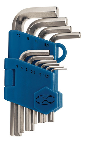 Juego Llaves Allen Punta Hexagonal 1.5 A 10 Mm Profesional