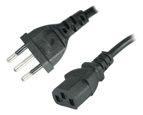 comprar Cabo De Força Pu002F Computador 10a 1,2mt Tripolar Preto X-cell Bivolt